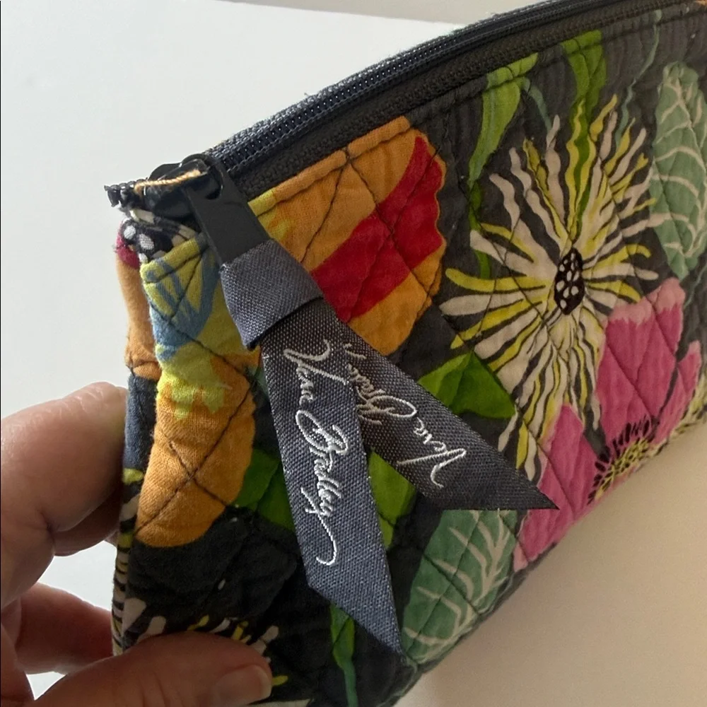 Vera Bradley RETIRED Jazzy Blooms Cosmetic / Makeup Bag
